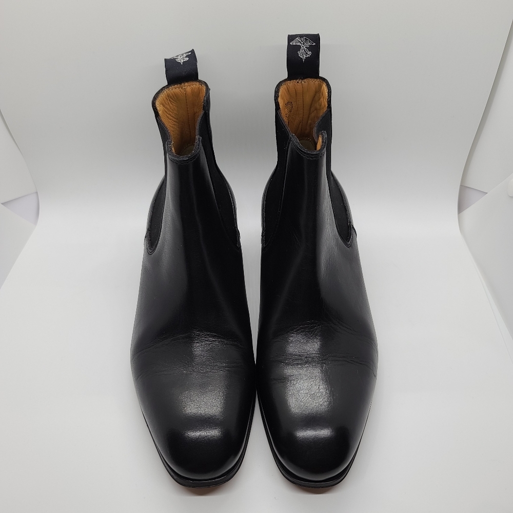 John Fluevog Black Leather Ankle Boots
